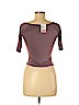 Frenchi Purple Short Sleeve Top Size M - photo 2