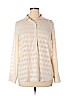 Merona 100% Polyester Ivory Long Sleeve Blouse Size XL - photo 1