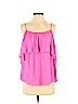 Lush 100% Polyester Pink Sleeveless Top Size S - photo 1
