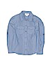 Little Maven 100% Cotton Blue Long Sleeve Button-Down Shirt Size 6 - photo 1