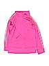 Adidas 100% Polyester Stripes Pink Track Jacket Size 6X - photo 1