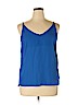 Shinestar 100% Polyester Blue Sleeveless Blouse Size XL - photo 1