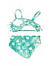Cherokee Green Two Piece Swimsuit Size 2T - photo 2