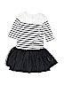 The Children's Place 100% Cotton Stripes White Dress Size 7 - 8 - photo 1