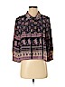 Sea New York 100% Silk Purple 3/4 Sleeve Silk Top Size 2 - photo 1