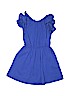 Gap Kids 100% Cotton Solid Blue Dress Size 6 - 7 - photo 1