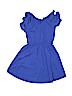 Gap Kids 100% Cotton Solid Blue Dress Size 6 - 7 - photo 2