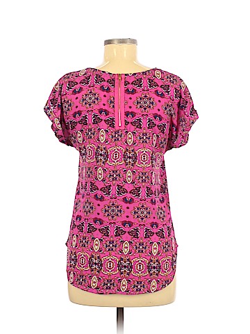 Pink Rose Short Sleeve Blouse (view 2)