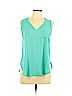 Lush Green Sleeveless Blouse Size L - photo 1