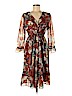 Hemant And Nandita 100% Polyester Brown Casual Dress Size 8 - photo 1