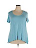 Elementz Blue Short Sleeve Top Size 2X - photo 1
