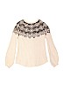 Justice Ivory Long Sleeve Top Size 8 - photo 2