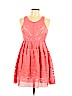 Free People 100% Polyester Orange Casual Dress Size 10 - photo 1