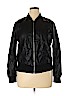 Forever 21 Plus 100% Polyester Black Faux Leather Jacket Size 1X - photo 1