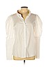 Petersyn 100% Cotton White Long Sleeve Button-Down Shirt Size L - photo 1