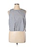 Madewell 100% Cotton Gray Sleeveless Blouse Size XL - photo 1