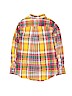 Ralph by Ralph Lauren 100% Cotton Checkered-gingham Gold Long Sleeve Button-Down Shirt Size 6 - photo 2