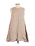 Zara 100% Linen Tan Casual Dress Size M - photo 1