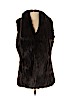 Via Spiga Brown Faux Fur Vest Size S - photo 1