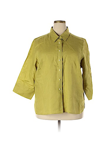 Talbots 3/4 Sleeve Button-Down Shirt (view 1)