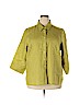 Talbots 100% Linen Green 3/4 Sleeve Button-Down Shirt Size 20w - photo 1