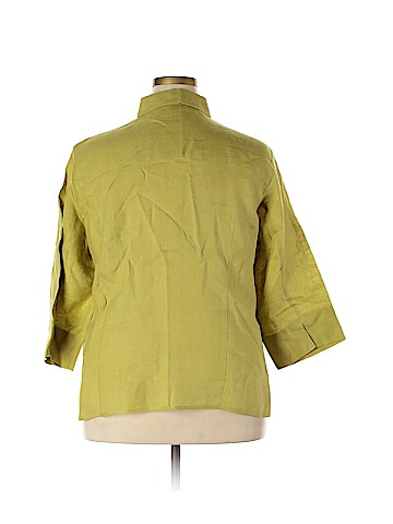 Talbots 3/4 Sleeve Button-Down Shirt (view 2)