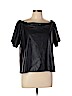 Bailey 44 Black Faux Leather Top Size L - photo 1