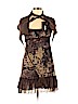 Rinascimento Brown Cocktail Dress Size S - photo 1