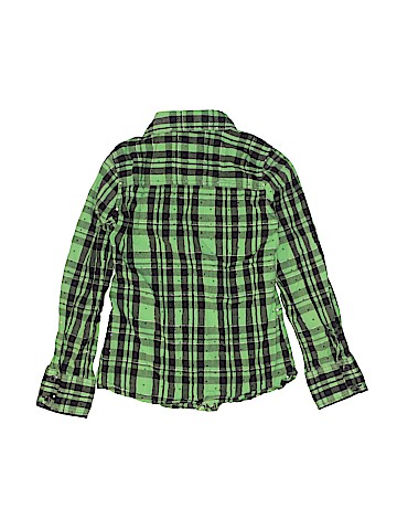 Justice Long Sleeve Button-Down Shirt (view 2)