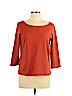 Eileen Fisher 100% Cotton Orange Long Sleeve Top Size L - photo 1