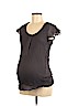 Motherhood 100% Polyester Gray Short Sleeve Blouse Size M - photo 1