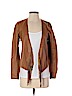 10 Crosby Derek Lam 100% Lamb Tan Leather Jacket Size 4 - photo 1