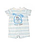 First Impressions 100% Cotton Blue Short Sleeve Onesie Size 3-6 mo - photo 1