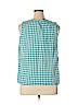 Talbots 100% Cotton Blue Sleeveless Blouse Size 1X - photo 2