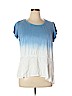 Style&Co 100% Cotton Blue Short Sleeve Top Size 1X - photo 1