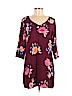 One Clothing 100% Polyester Burgundy Casual Dress Size M - photo 1