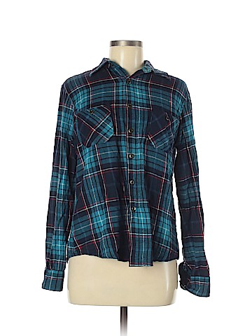 American Eagle Outfitters Long Sleeve Button-Down Shirt (view 1)