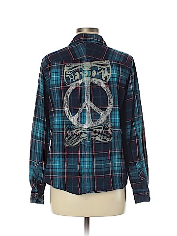 American Eagle Outfitters Long Sleeve Button-Down Shirt (view 2)