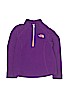 The North Face 100% Polyester Solid Purple Fleece Jacket Size 5 - photo 1