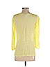 Joie 100% Linen Yellow Long Sleeve T-Shirt Size S - photo 2