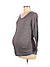 Oh Baby By Motherhood Gray Long Sleeve Top Size M - photo 1