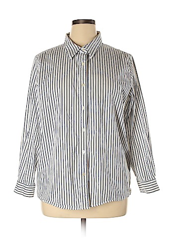 Denim & Co Long Sleeve Button-Down Shirt (view 1)