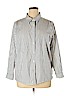 Denim & Co White Long Sleeve Button-Down Shirt Size 1X - photo 1