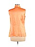 St. John 100% Silk Orange Sleeveless Silk Top Size 6 - photo 2