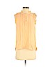 Madewell 100% Silk Orange Sleeveless Silk Top Size XS - photo 1
