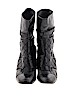 Chanel 100% Leather Black Boots Size EU 39 1/2 - photo 2