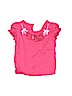 Janie and Jack 100% Cotton Solid Pink Short Sleeve T-Shirt Size 6-12 mo - photo 1