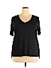 Old Navy 100% Rayon Black Short Sleeve Top Size XXL - photo 1