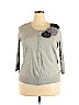 Cynthia Rowley TJX 100% Cotton Gray Cardigan Size 2X - photo 1