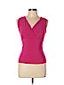 Wet Seal 100% Polyester Pink Sleeveless Blouse Size L - photo 1